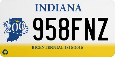 IN license plate 958FNZ