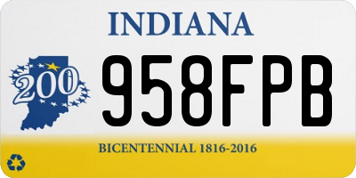 IN license plate 958FPB