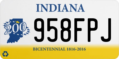 IN license plate 958FPJ
