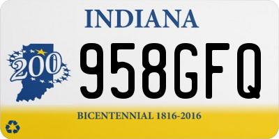 IN license plate 958GFQ
