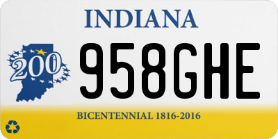 IN license plate 958GHE