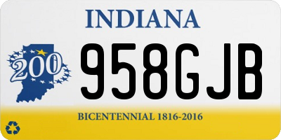 IN license plate 958GJB