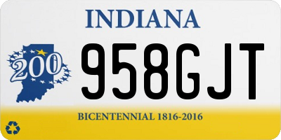 IN license plate 958GJT