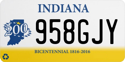 IN license plate 958GJY
