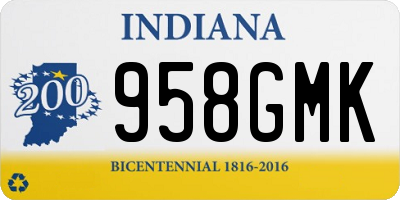 IN license plate 958GMK