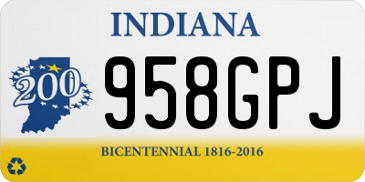 IN license plate 958GPJ