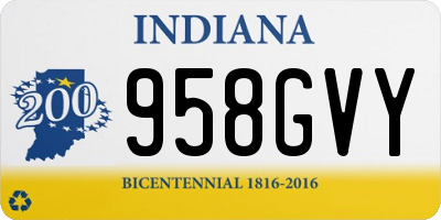 IN license plate 958GVY
