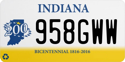 IN license plate 958GWW