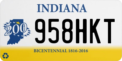 IN license plate 958HKT
