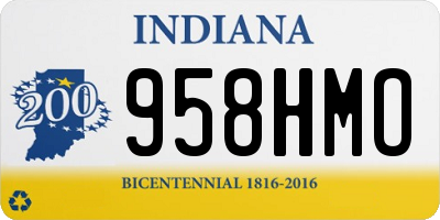 IN license plate 958HMO