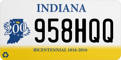 IN license plate 958HQQ