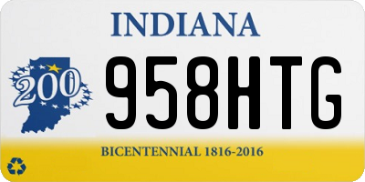 IN license plate 958HTG