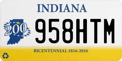 IN license plate 958HTM