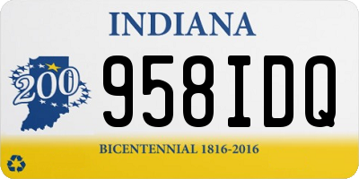 IN license plate 958IDQ