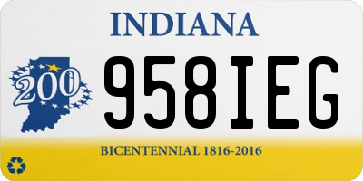 IN license plate 958IEG