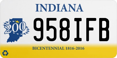 IN license plate 958IFB