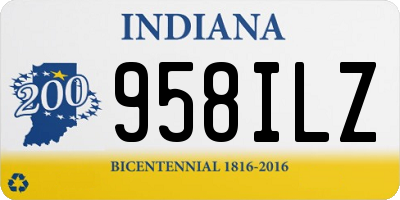 IN license plate 958ILZ