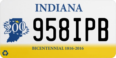 IN license plate 958IPB