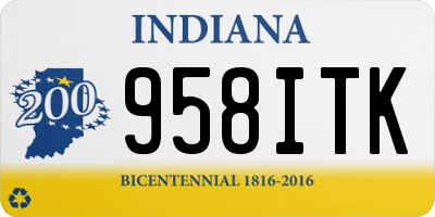 IN license plate 958ITK