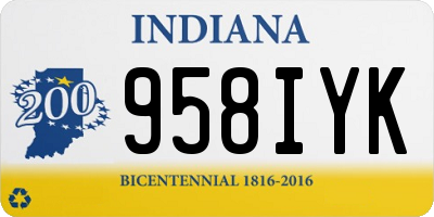 IN license plate 958IYK