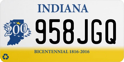 IN license plate 958JGQ