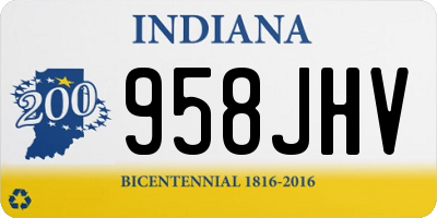 IN license plate 958JHV