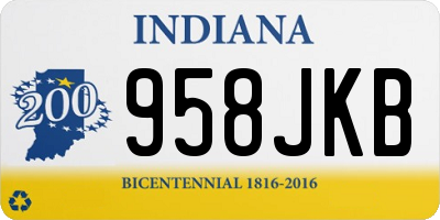 IN license plate 958JKB