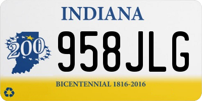 IN license plate 958JLG