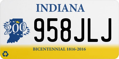 IN license plate 958JLJ