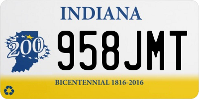 IN license plate 958JMT