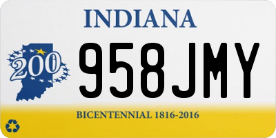 IN license plate 958JMY