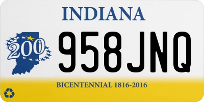 IN license plate 958JNQ