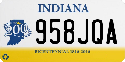 IN license plate 958JQA