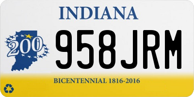 IN license plate 958JRM