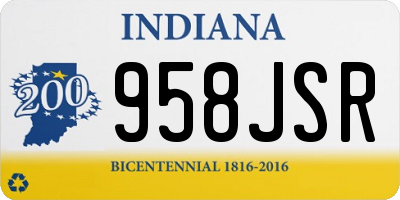 IN license plate 958JSR