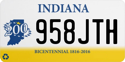IN license plate 958JTH
