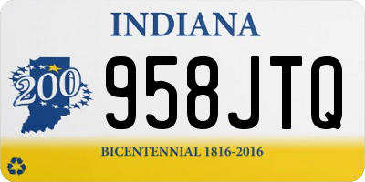 IN license plate 958JTQ