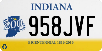 IN license plate 958JVF