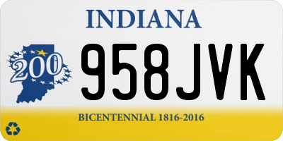 IN license plate 958JVK