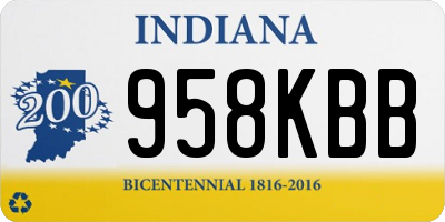 IN license plate 958KBB