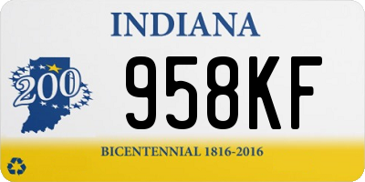 IN license plate 958KF