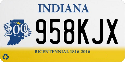 IN license plate 958KJX