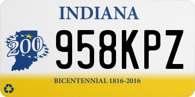 IN license plate 958KPZ