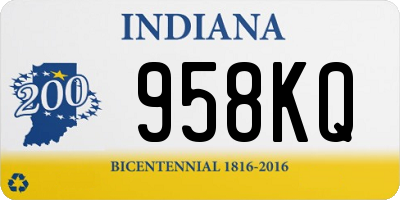 IN license plate 958KQ