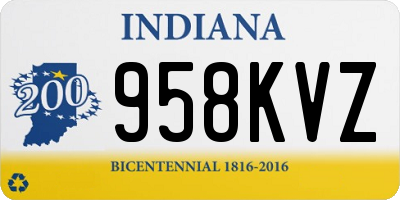 IN license plate 958KVZ