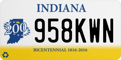 IN license plate 958KWN