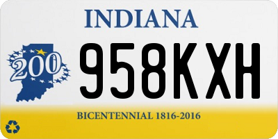 IN license plate 958KXH