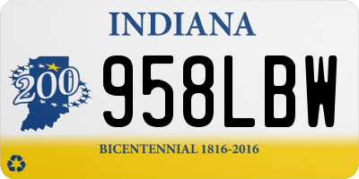 IN license plate 958LBW