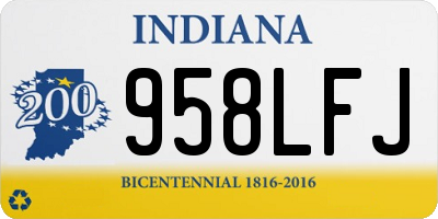 IN license plate 958LFJ