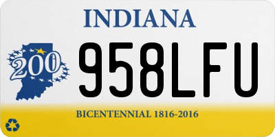 IN license plate 958LFU